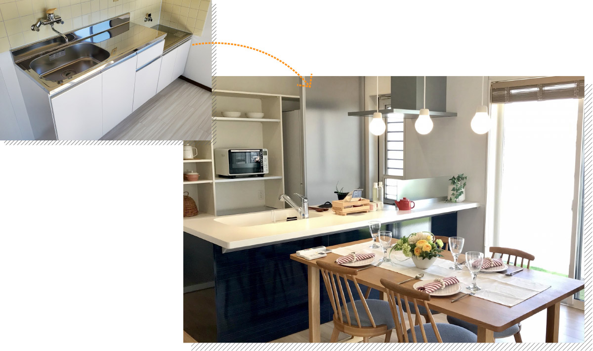 キッチンリフォーム例